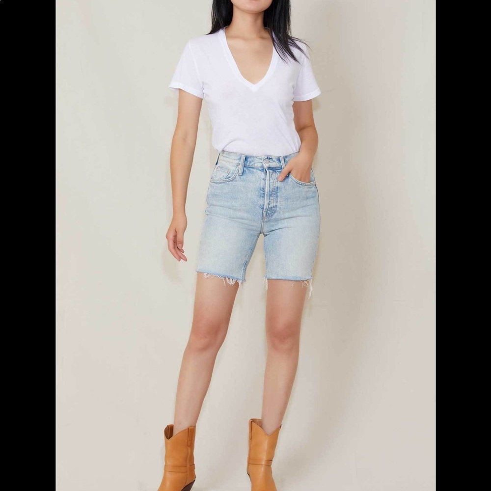 Mother brand denim shorts.